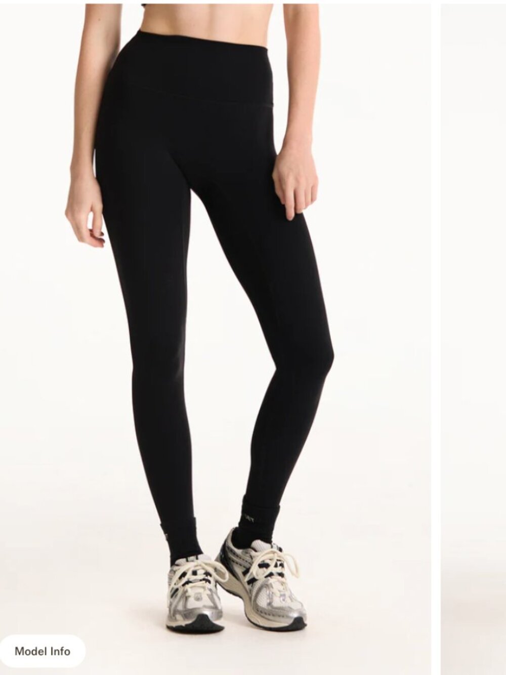 Set Active Black high rise ribbed leggings